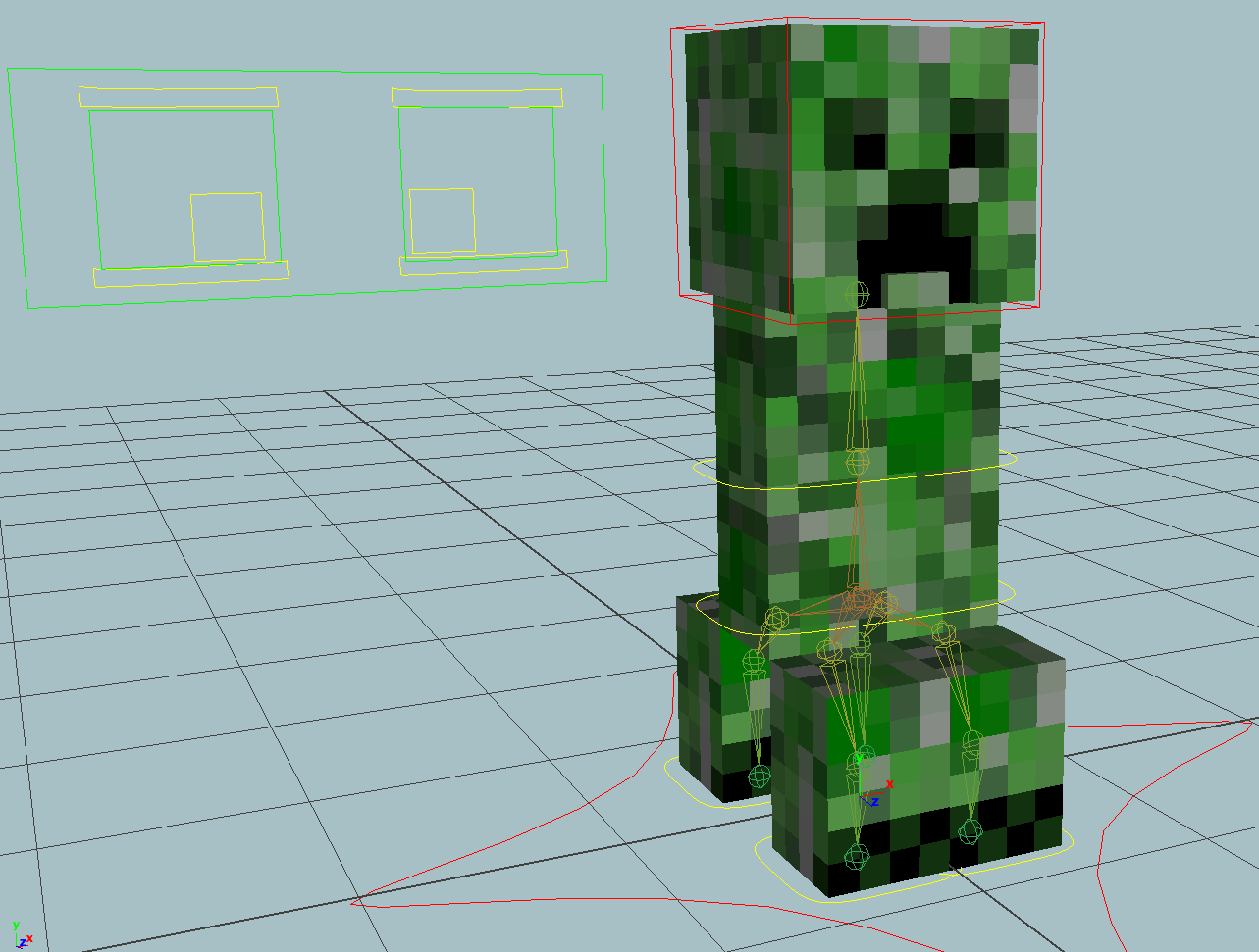 Blend Swap  Minecraft Slime Rig V3